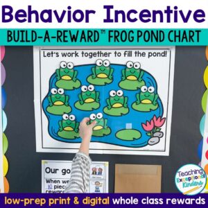 Frog Build a Reward Scene Behavior Chart