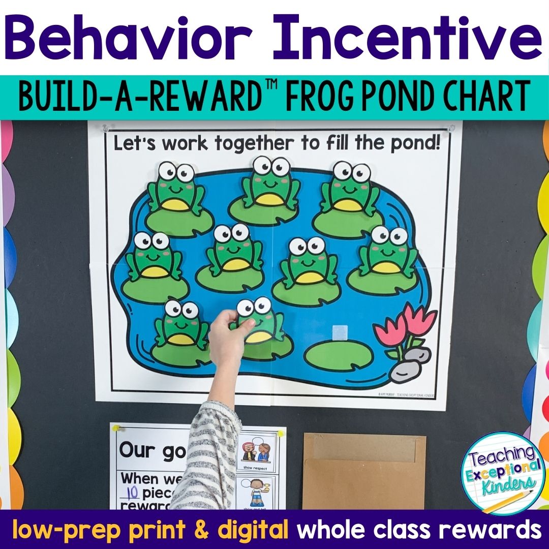 Frog Build a Reward Scene Behavior Chart - Kindergarten Toolbox