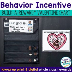 Valentine Chocolate Build a Reward Scene Behavior Chart