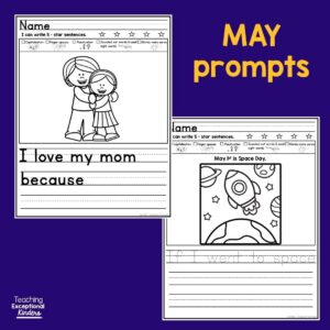 May Picture Writing Prompts