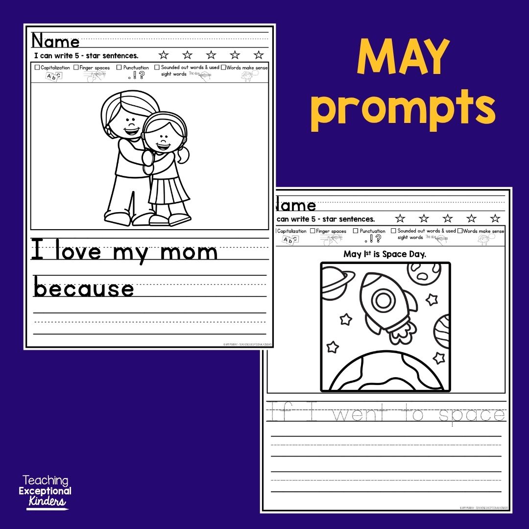 May Picture Writing Prompts
