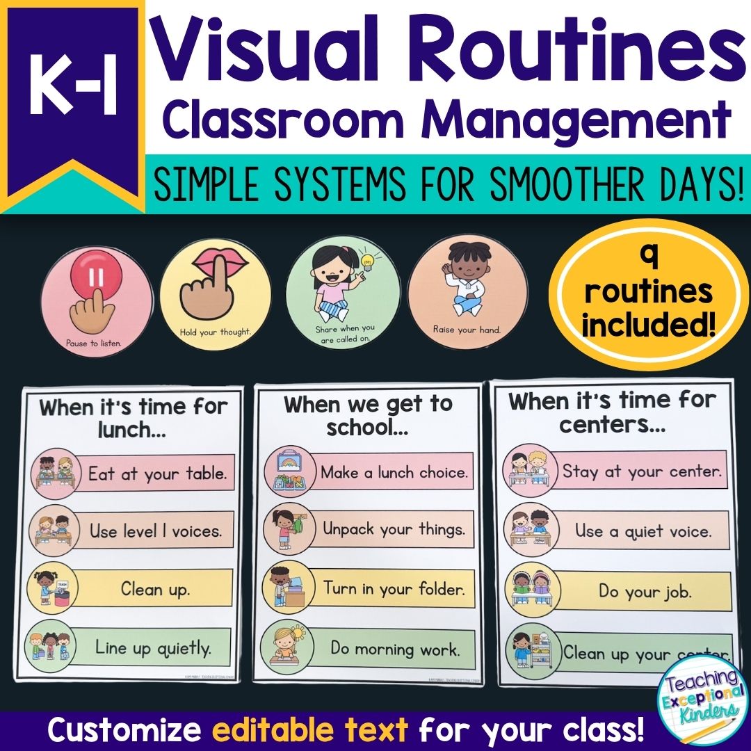 Classroom Routines Visuals