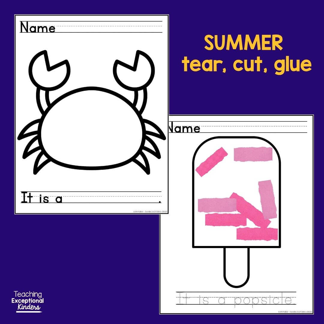 Summer Tear Glue Write Center