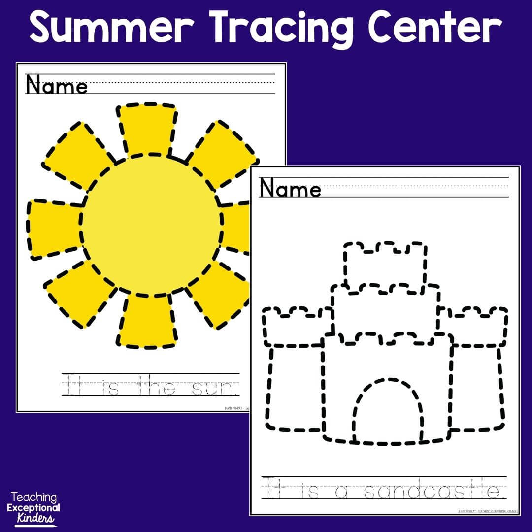 Summer Trace and Write Center