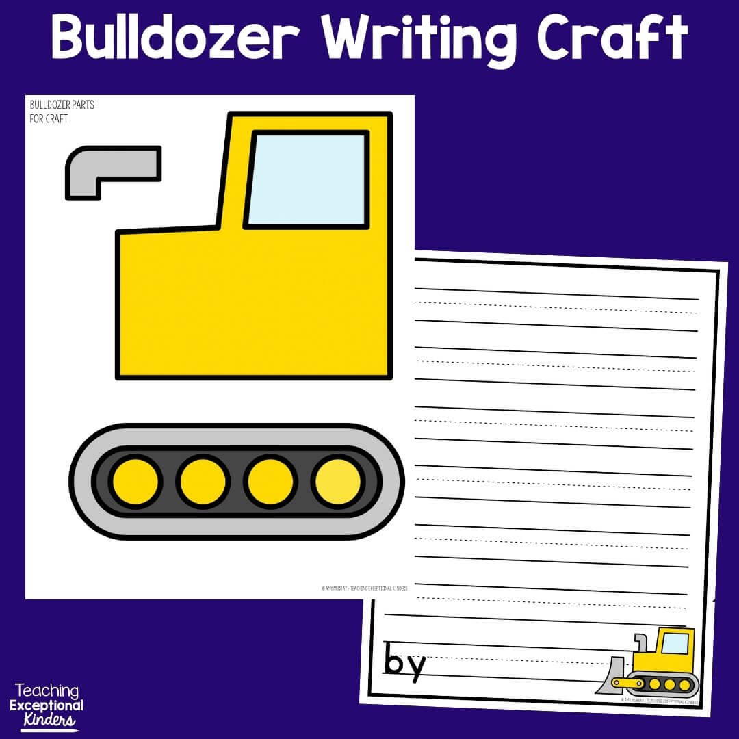 Bulldozer Construction Writing Craft