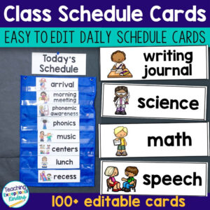 Class Visual Schedule Picture Cards