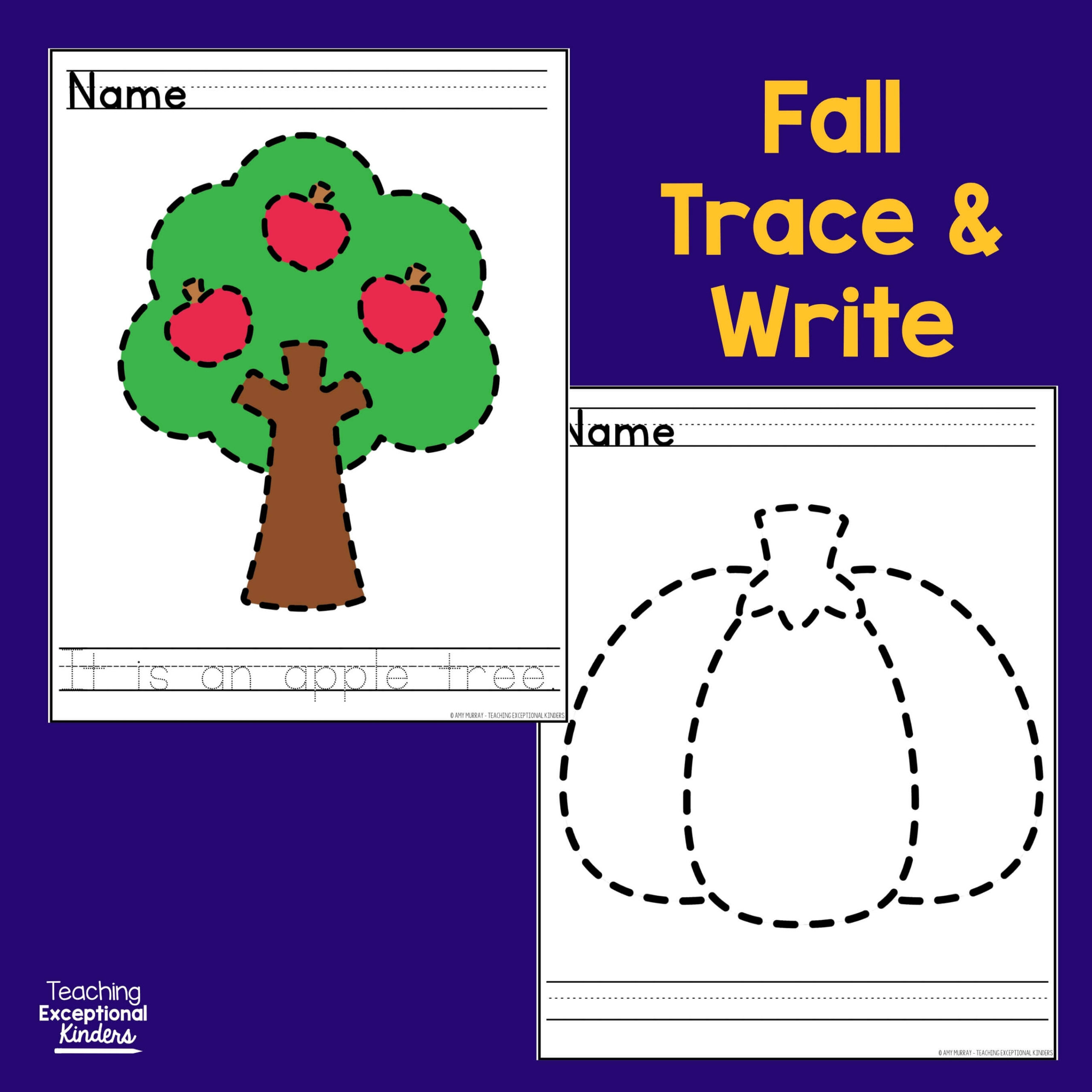 Fall Trace and Write Writing Center