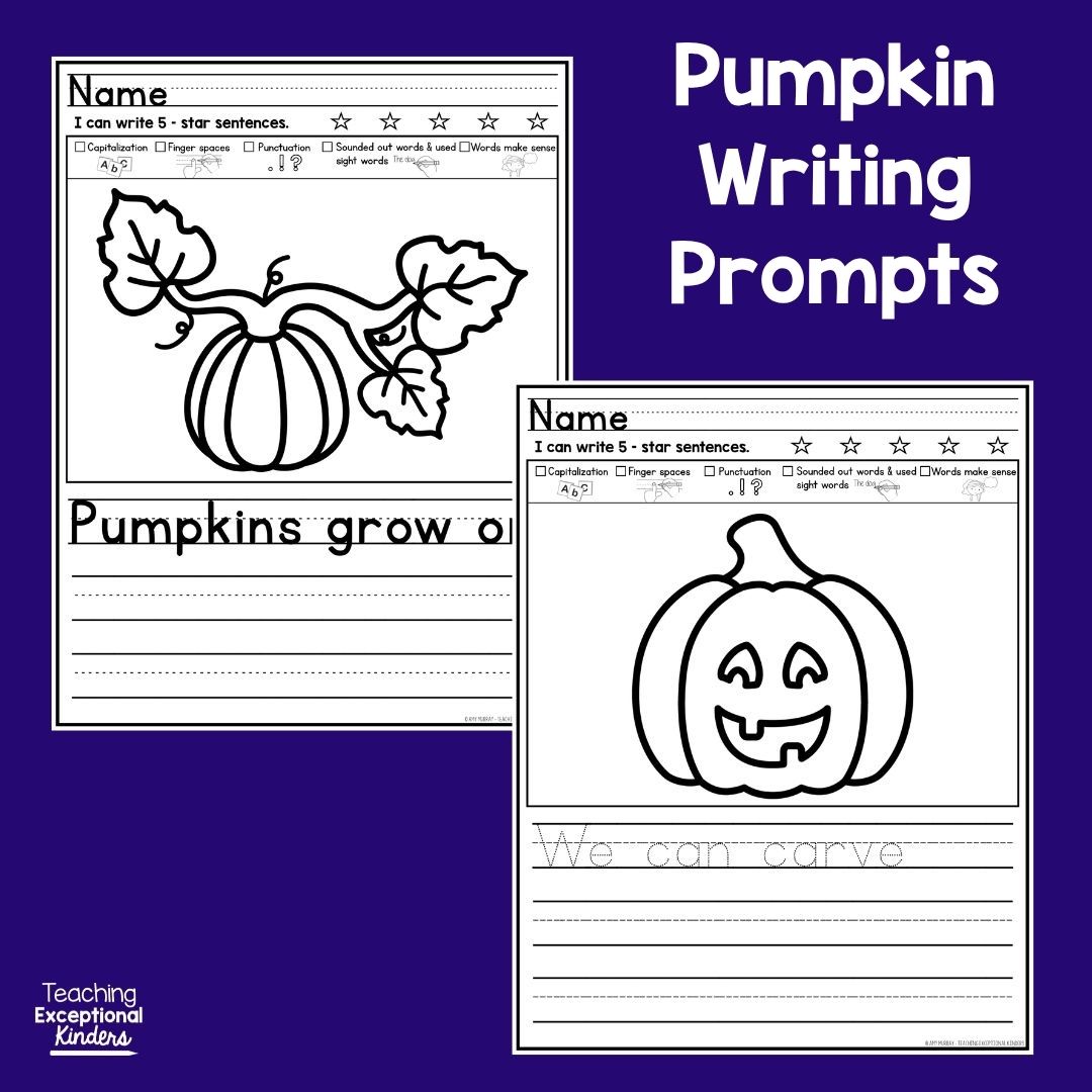 Pumpkin Picture Writing Prompts